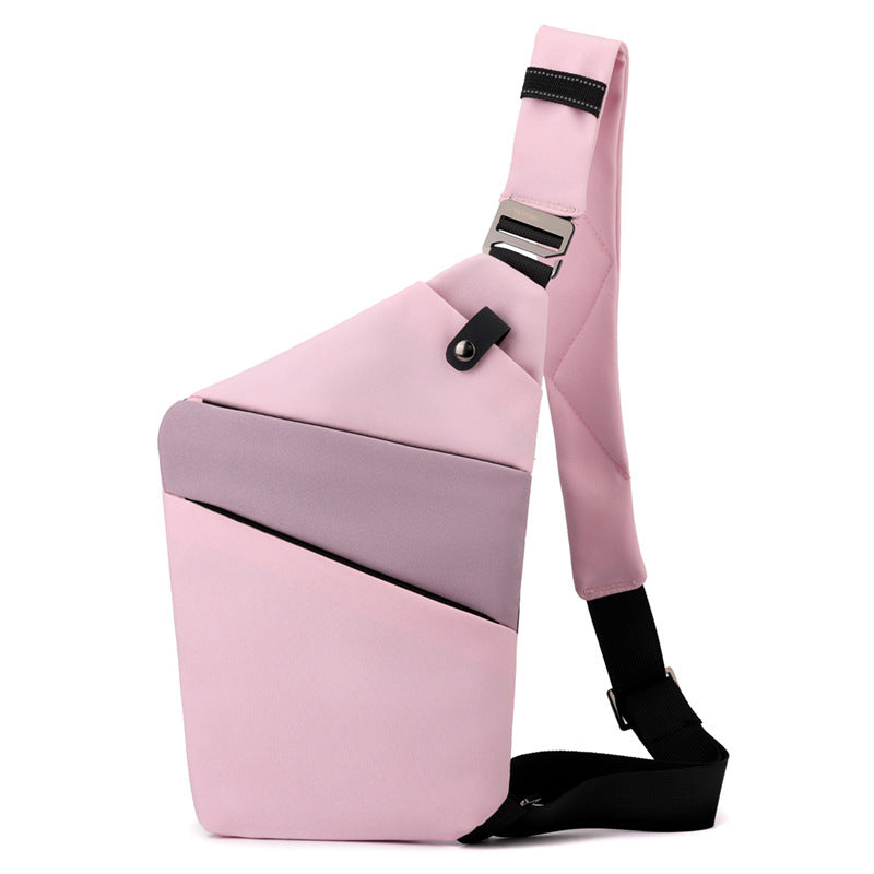 Water-Resistant Oxford Chest Bag veloura