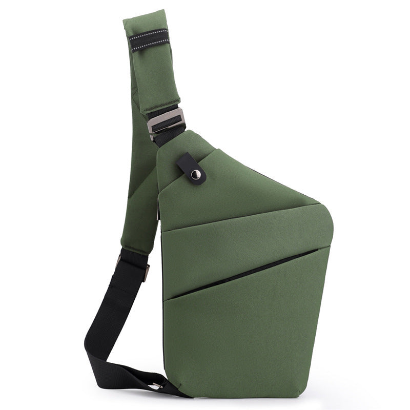 Water-Resistant Oxford Chest Bag veloura