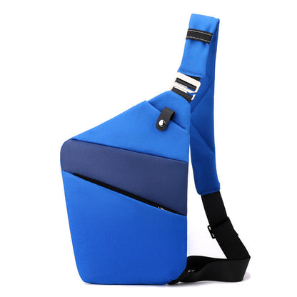 Water-Resistant Oxford Chest Bag veloura