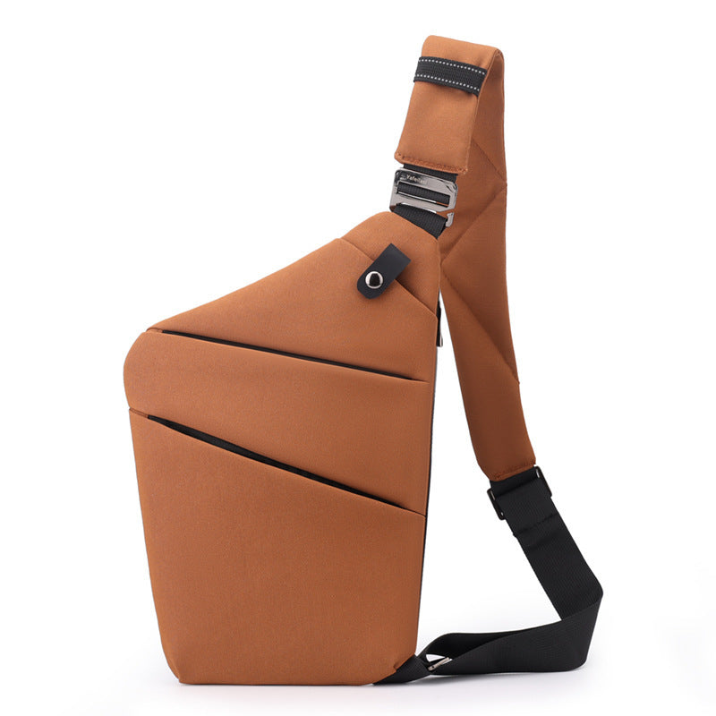 Water-Resistant Oxford Chest Bag veloura