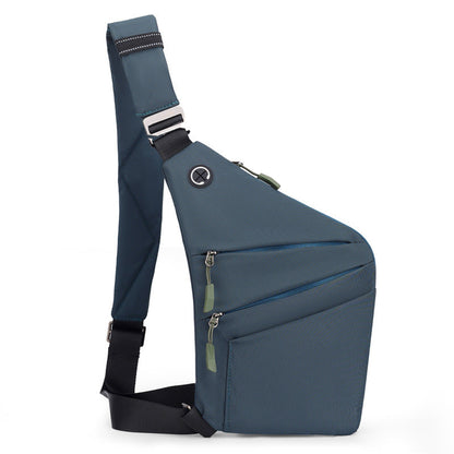 Water-Resistant Oxford Chest Bag veloura