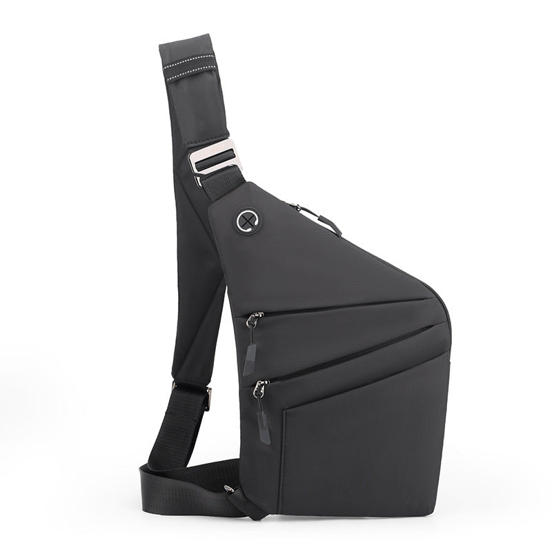 Water-Resistant Oxford Chest Bag veloura