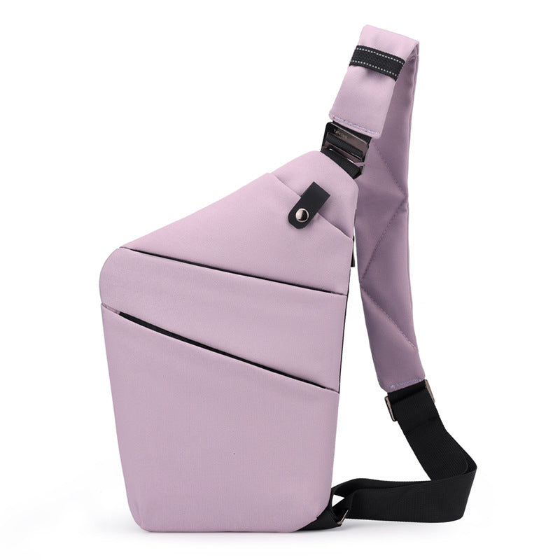 Water-Resistant Oxford Chest Bag veloura