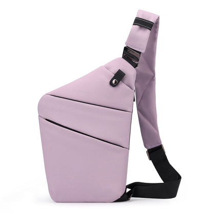 Water-Resistant Oxford Chest Bag veloura