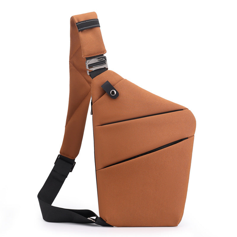 Water-Resistant Oxford Chest Bag veloura