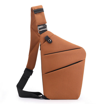Water-Resistant Oxford Chest Bag veloura