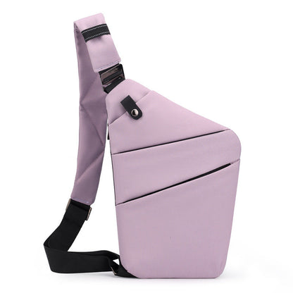 Water-Resistant Oxford Chest Bag veloura