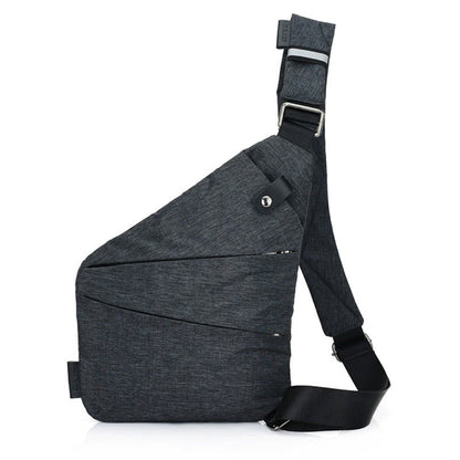Water-Resistant Oxford Chest Bag veloura