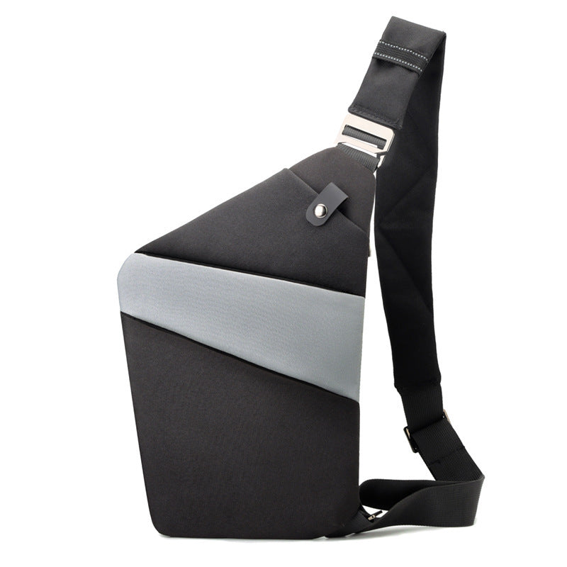 Water-Resistant Oxford Chest Bag veloura