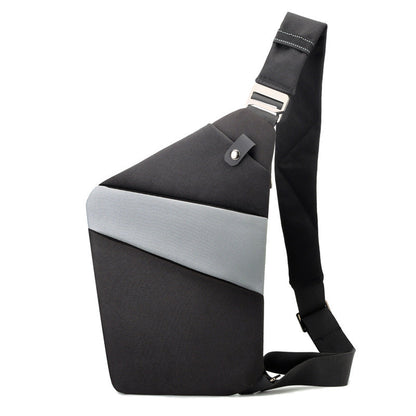 Water-Resistant Oxford Chest Bag veloura