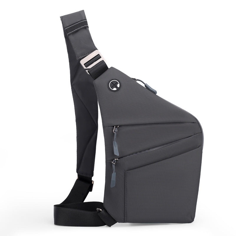 Water-Resistant Oxford Chest Bag veloura