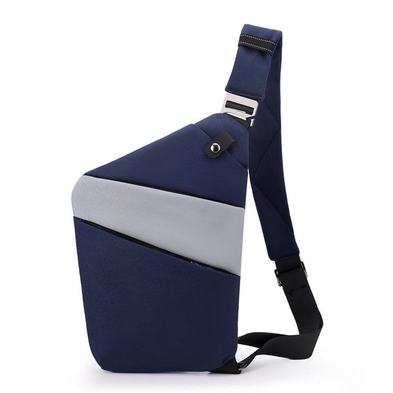Water-Resistant Oxford Chest Bag veloura