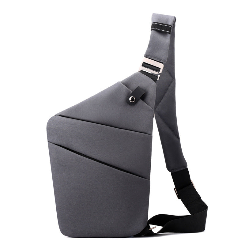 Water-Resistant Oxford Chest Bag veloura