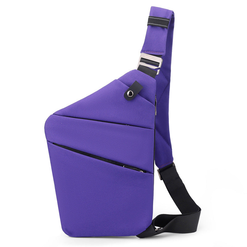 Water-Resistant Oxford Chest Bag veloura