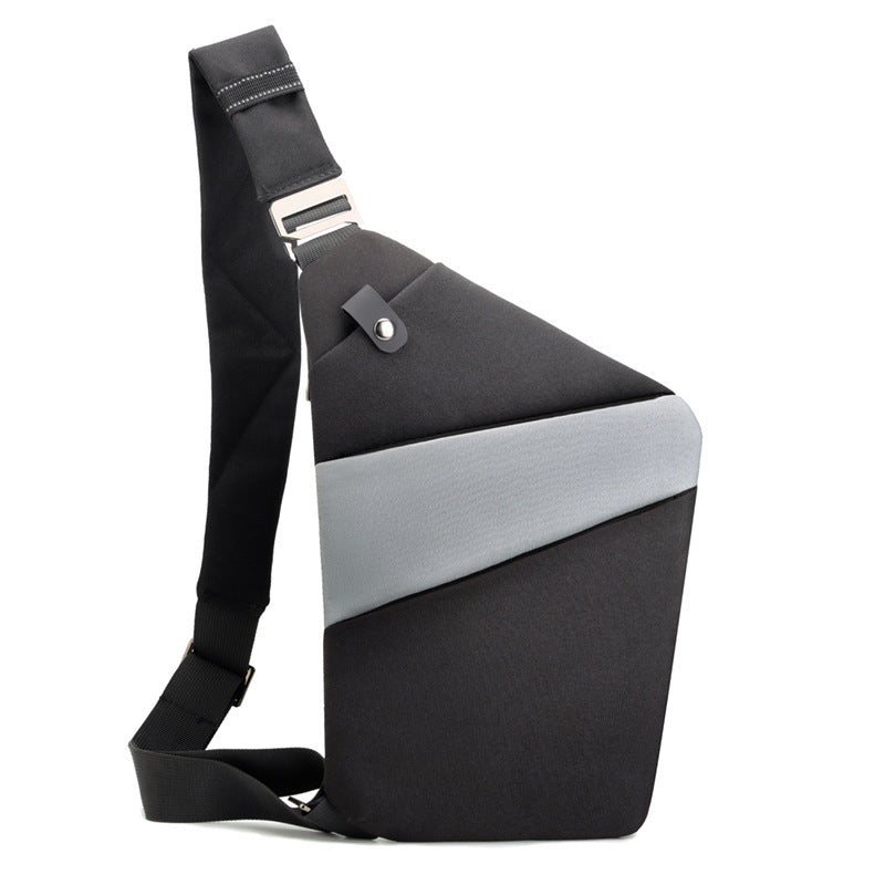 Water-Resistant Oxford Chest Bag veloura