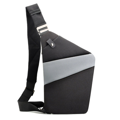 Water-Resistant Oxford Chest Bag veloura