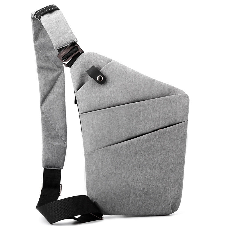 Water-Resistant Oxford Chest Bag veloura