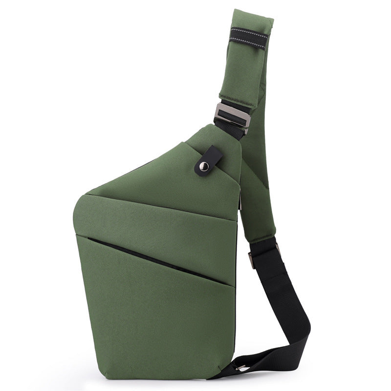 Water-Resistant Oxford Chest Bag veloura