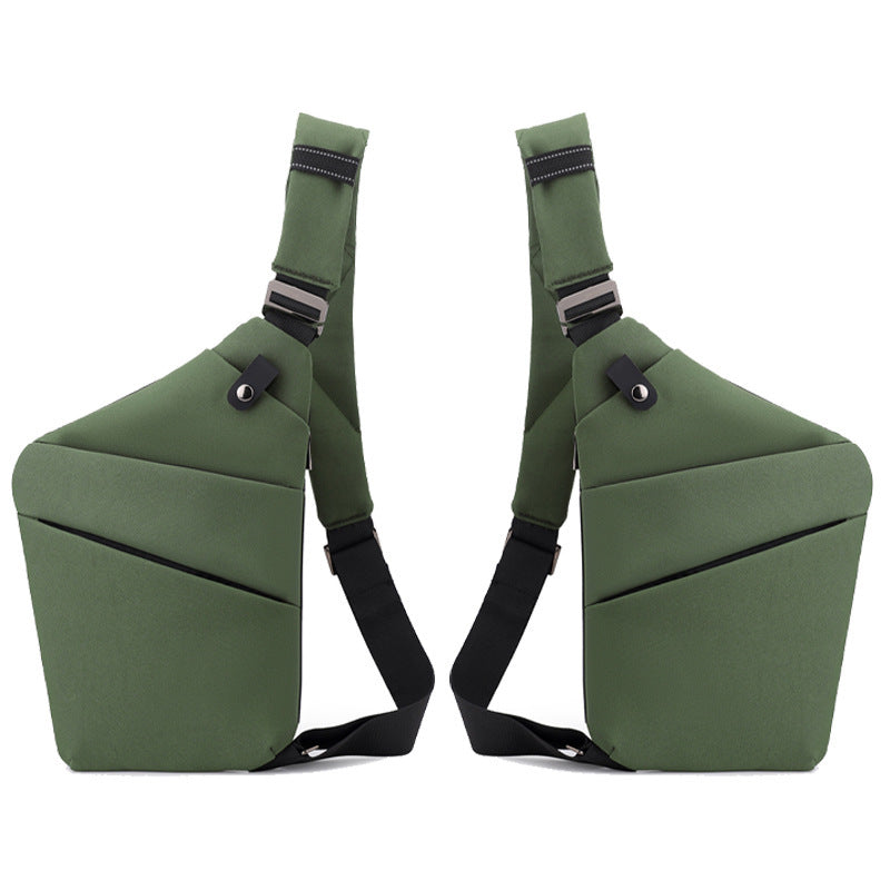 Water-Resistant Oxford Chest Bag veloura
