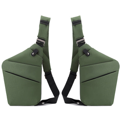 Water-Resistant Oxford Chest Bag veloura
