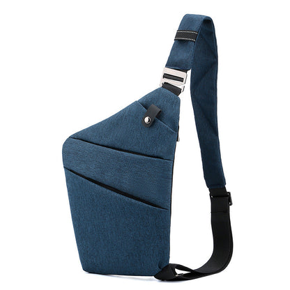 Water-Resistant Oxford Chest Bag veloura