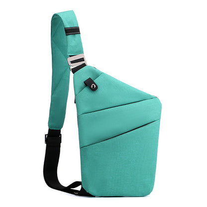 Water-Resistant Oxford Chest Bag veloura