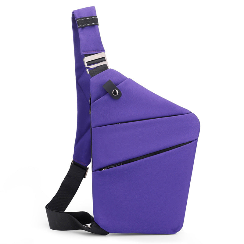 Water-Resistant Oxford Chest Bag veloura