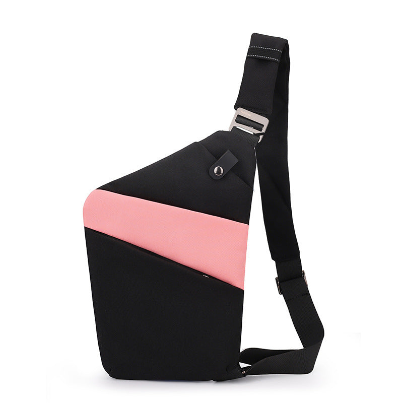 Water-Resistant Oxford Chest Bag veloura