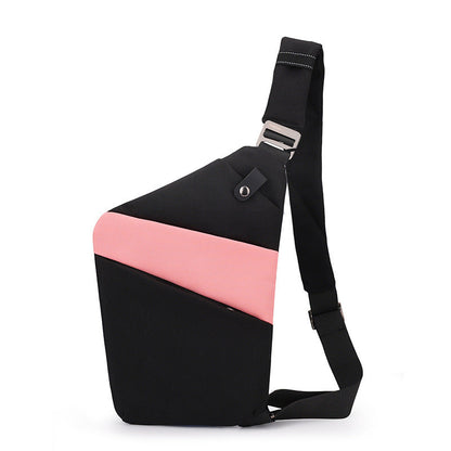 Water-Resistant Oxford Chest Bag veloura