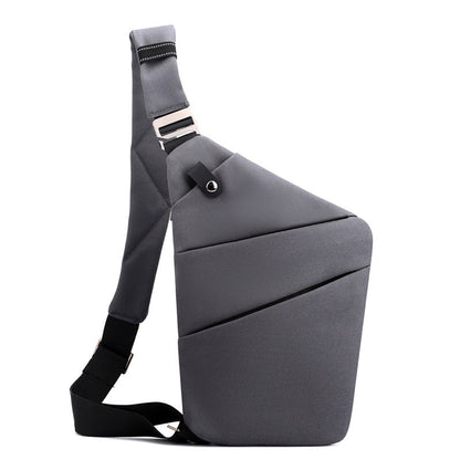 Water-Resistant Oxford Chest Bag veloura