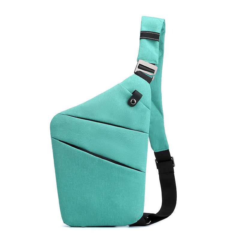 Water-Resistant Oxford Chest Bag veloura