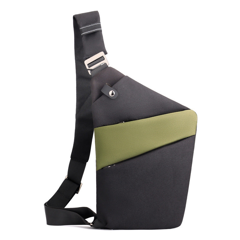 Water-Resistant Oxford Chest Bag veloura