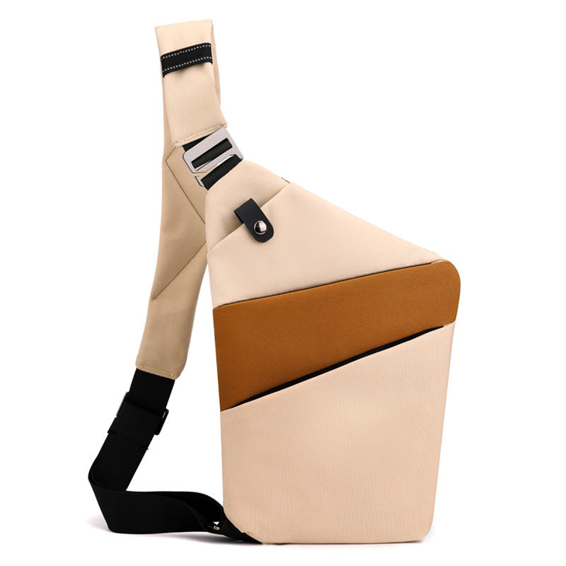 Water-Resistant Oxford Chest Bag veloura