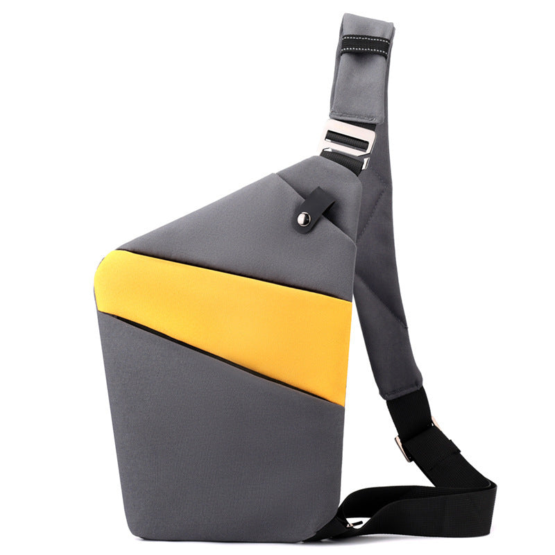 Water-Resistant Oxford Chest Bag veloura