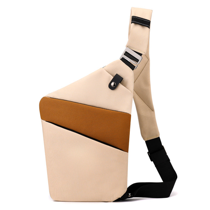 Water-Resistant Oxford Chest Bag veloura