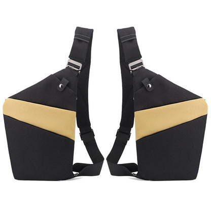 Water-Resistant Oxford Chest Bag veloura