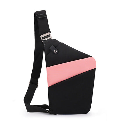 Water-Resistant Oxford Chest Bag veloura
