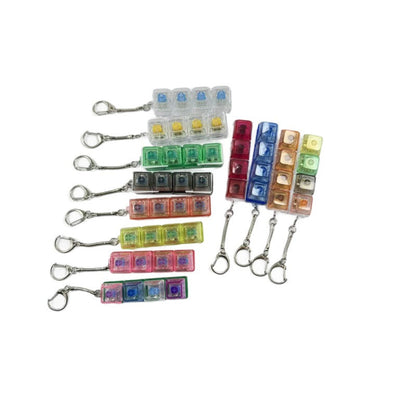 4-Key Mechanical Luminous Keychain Stress Relief Toy veloura
