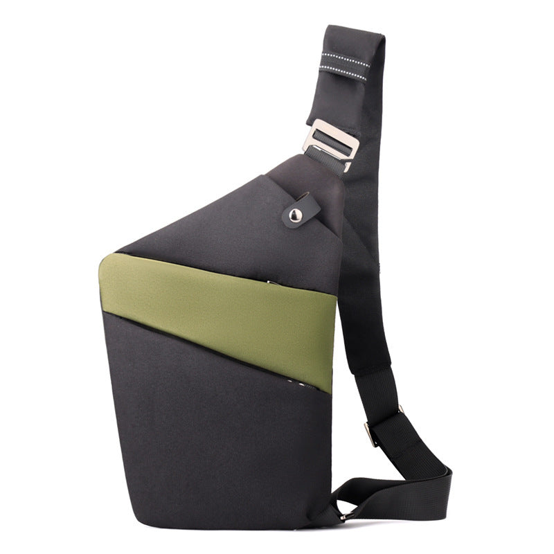 Water-Resistant Oxford Chest Bag veloura