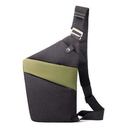 Water-Resistant Oxford Chest Bag veloura