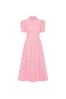 Kitsu Short Sleeve Midi Dress - veloura