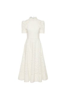 Kitsu Short Sleeve Midi Dress - veloura