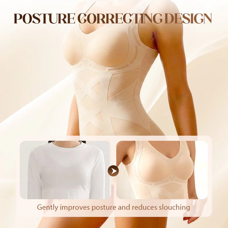 Seamless Body Shaping Camisole with Built - in Bra - veloura